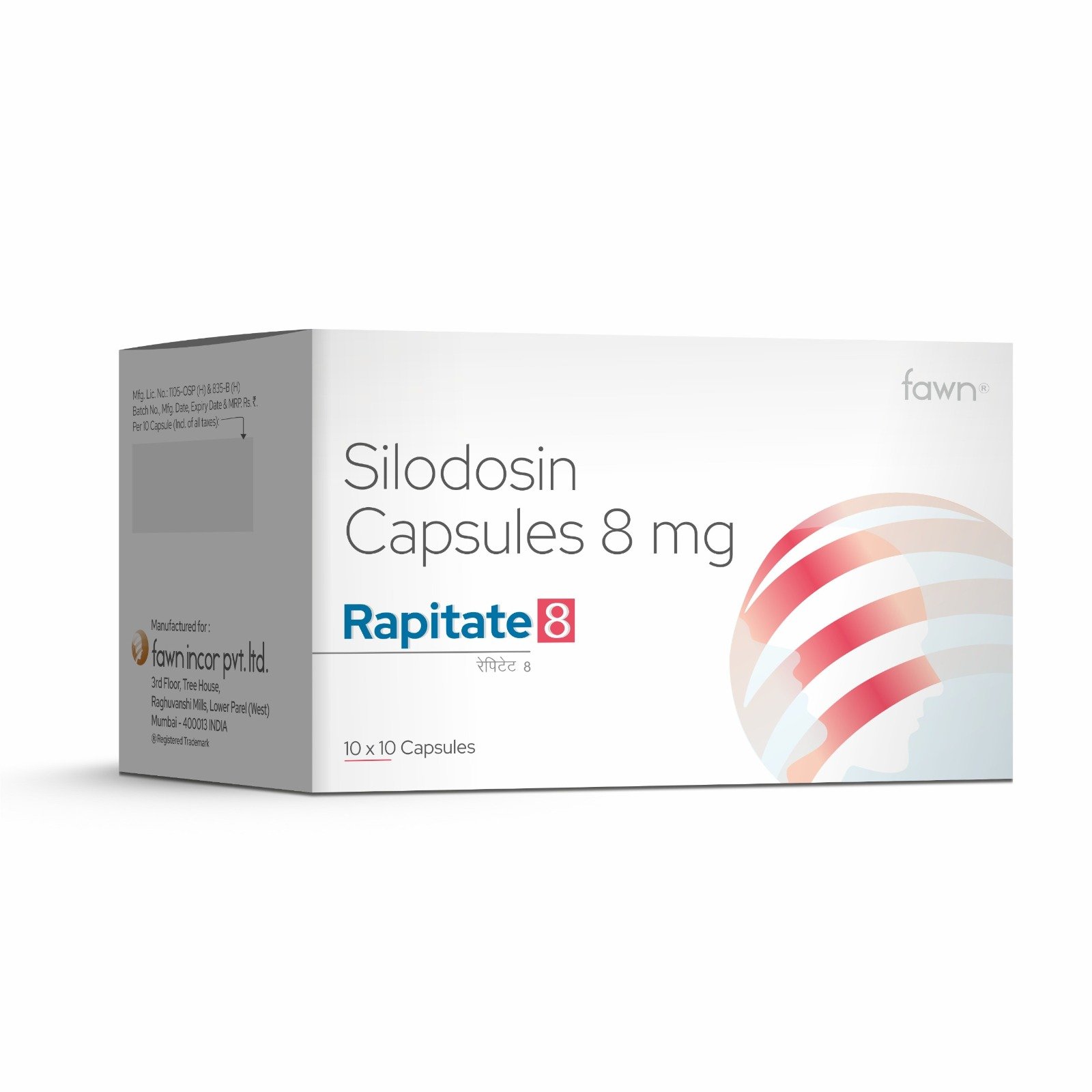 Silodosin 8 Mg Capsules - RAPITATE 8 Capsules