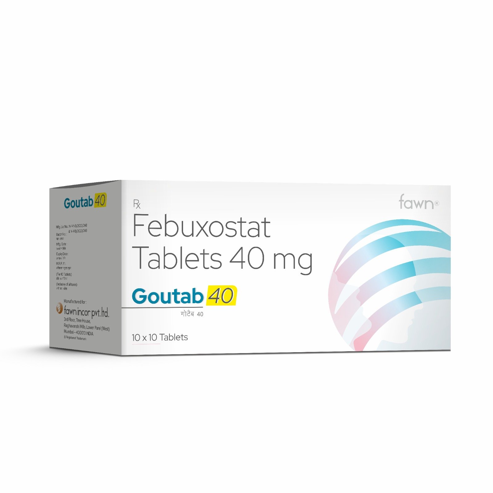 Febuxostat Tablets 40 Mg - GOUTAB 40