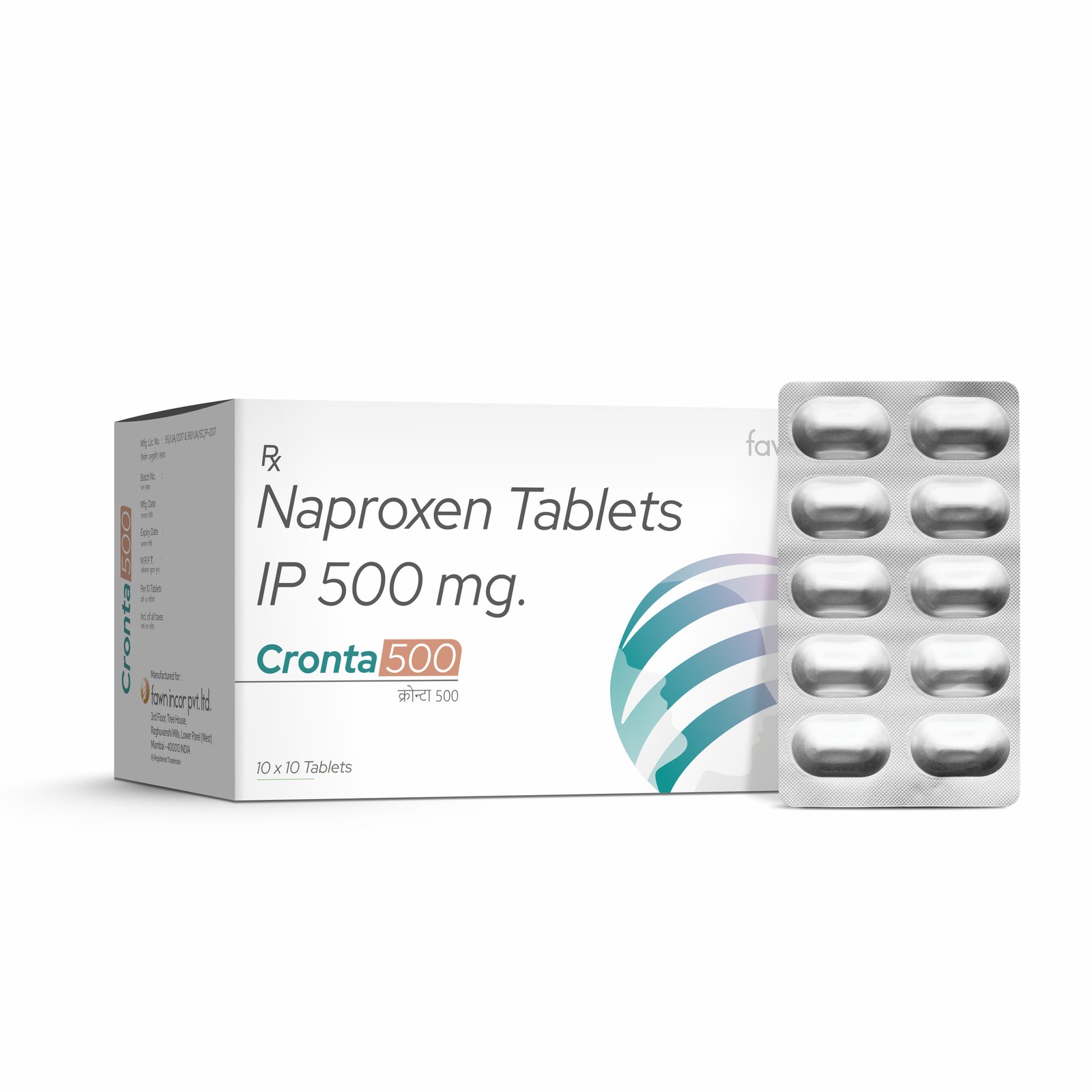 Naproxen Tablets IP 500 Mg - CRONTA 500