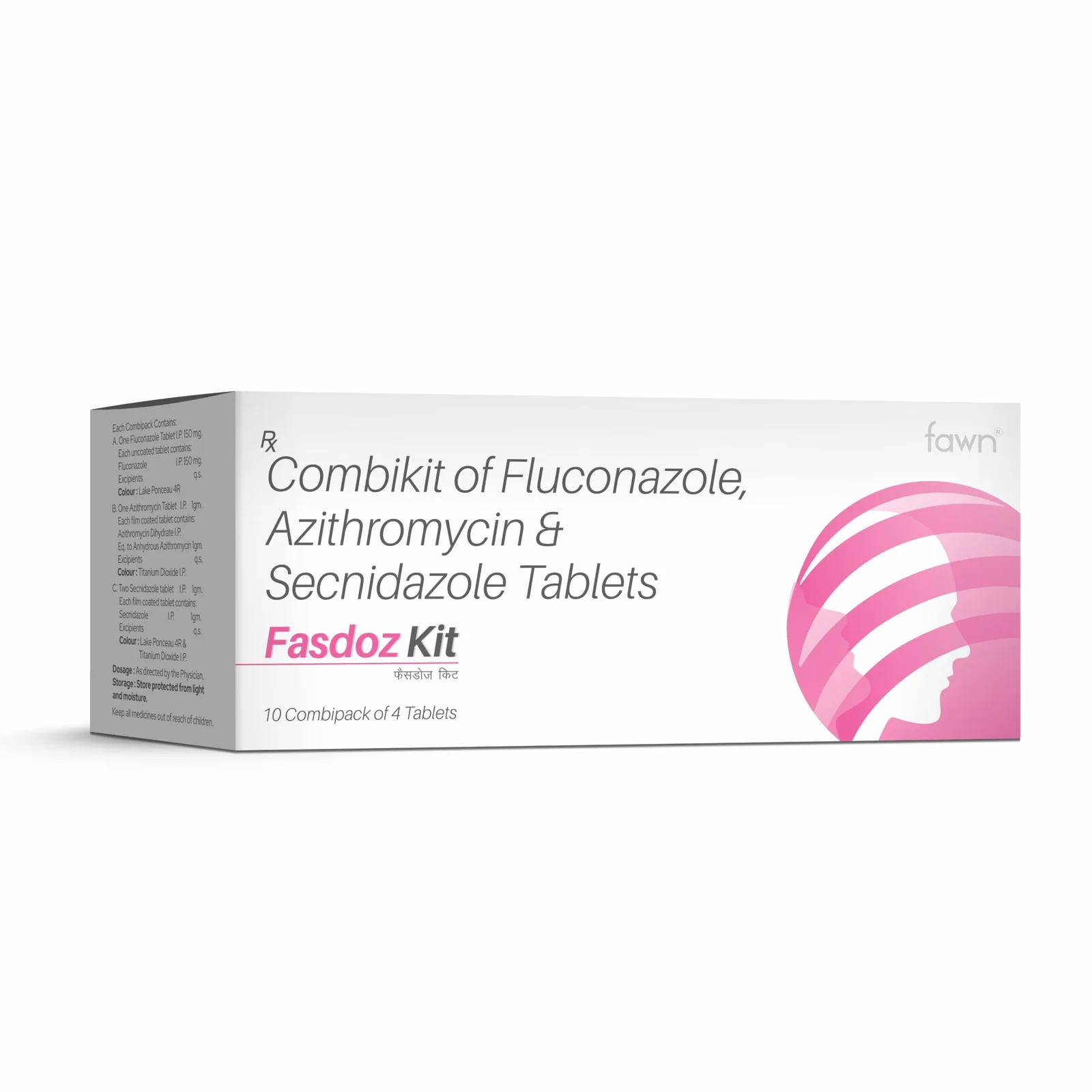Combikit of Fluconazole, Azithromycin & Secnidazole Tablets - FASDOZ KIT