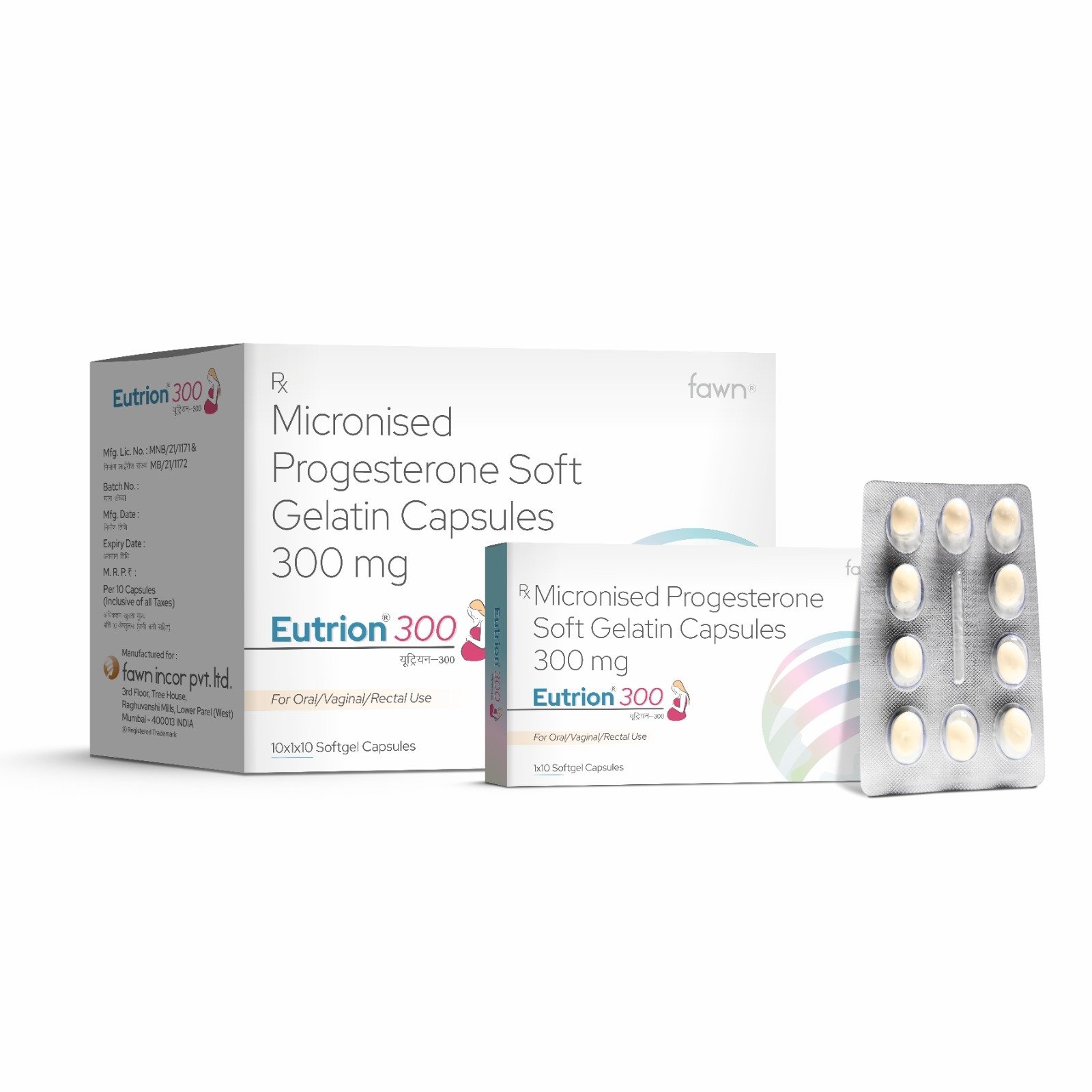 Micronised Progesterone Soft Gelatin Capsules 300 Mg  - EUTRION 300 Softgel