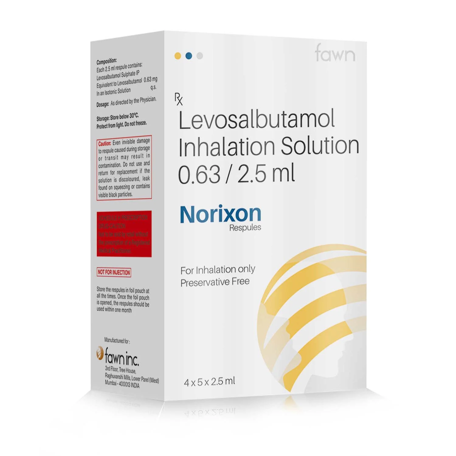 Levosalbutamol Inhalation Solution - NORIXON