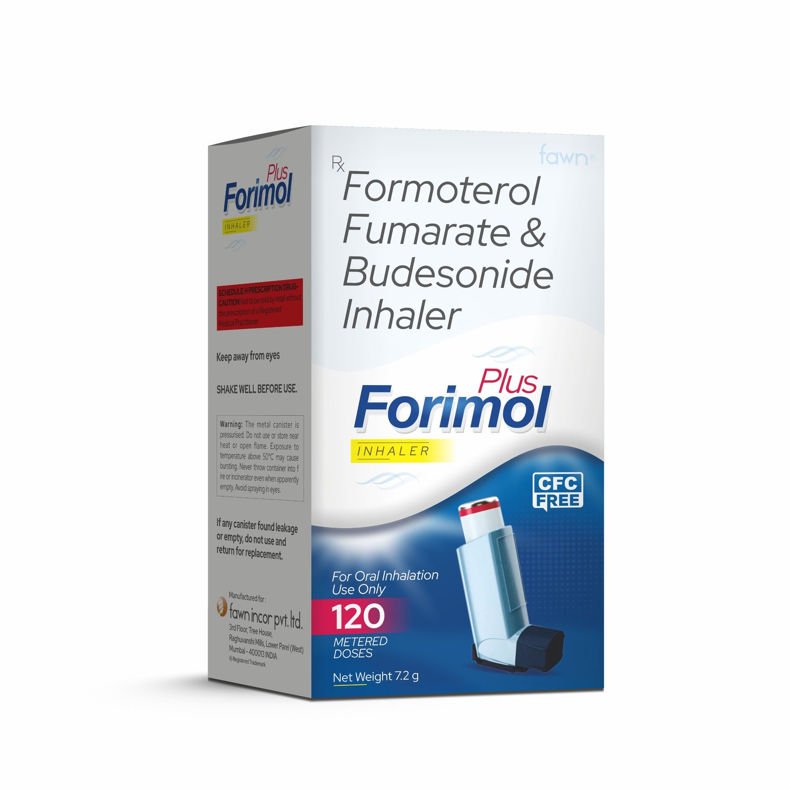Formoterol Fumarate & Budesonide Inhaler - FORIMOL PLUS Inhaler