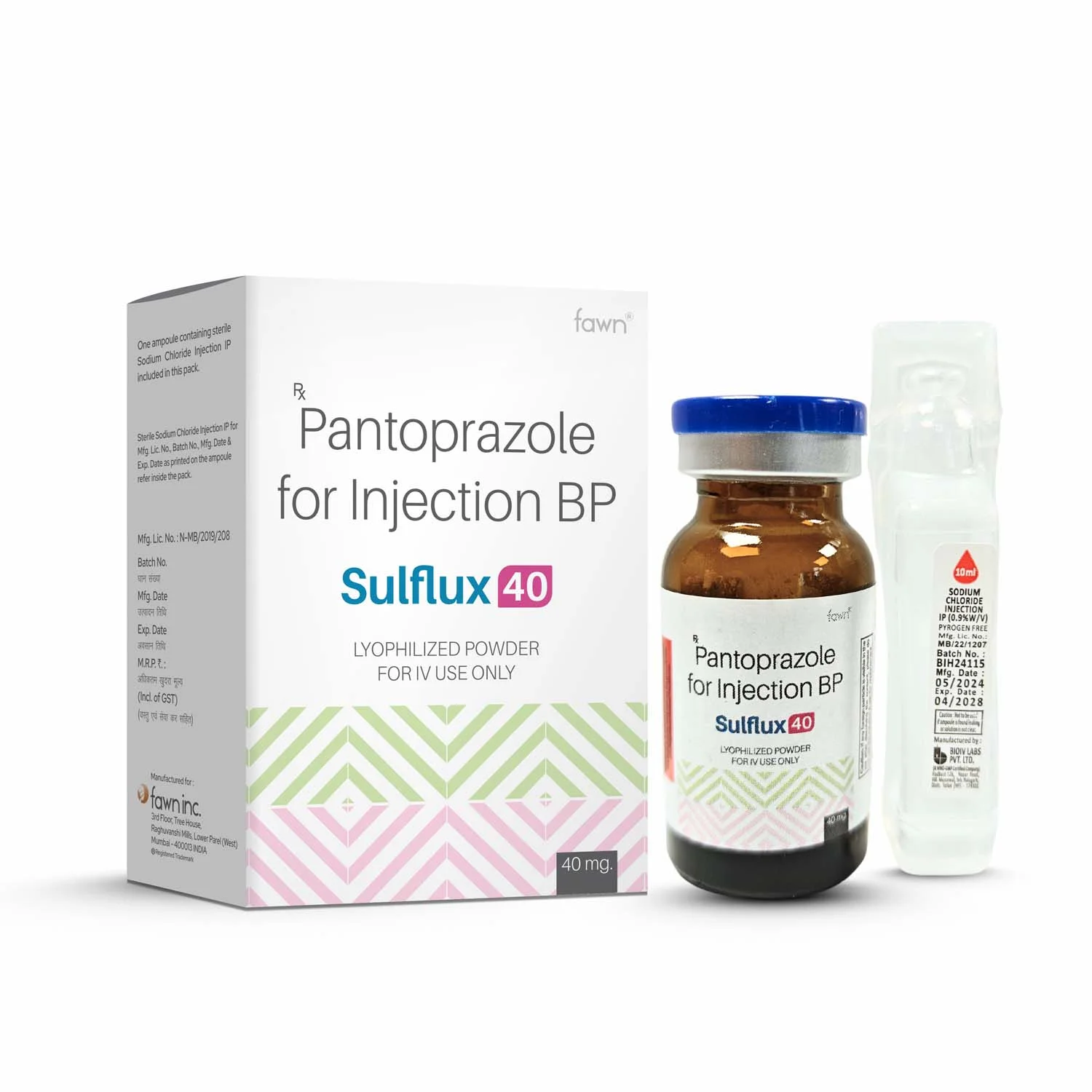 Pantoprazole for Injection BP - SULFLUX 40 Injection