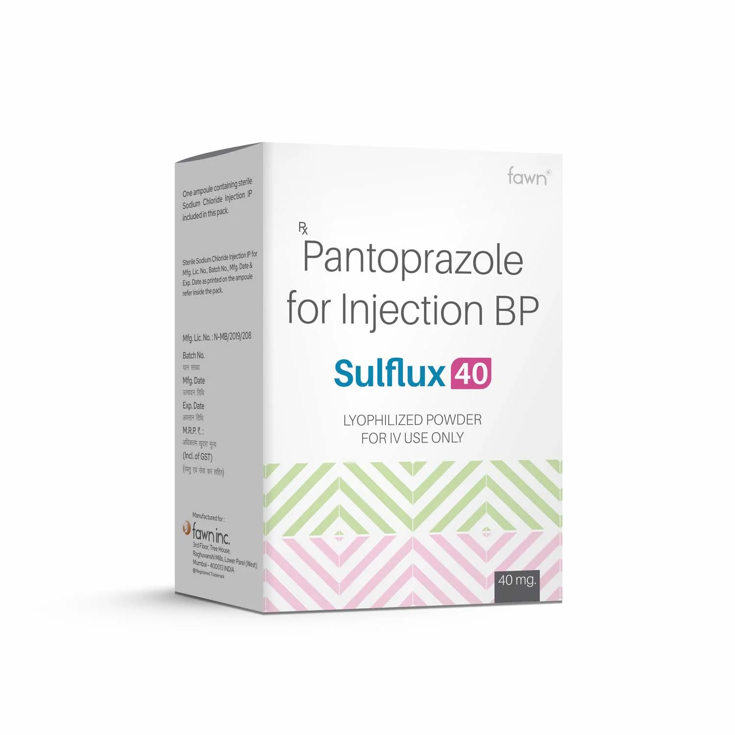 Pantoprazole for Injection BP - SULFLUX 40 Injection