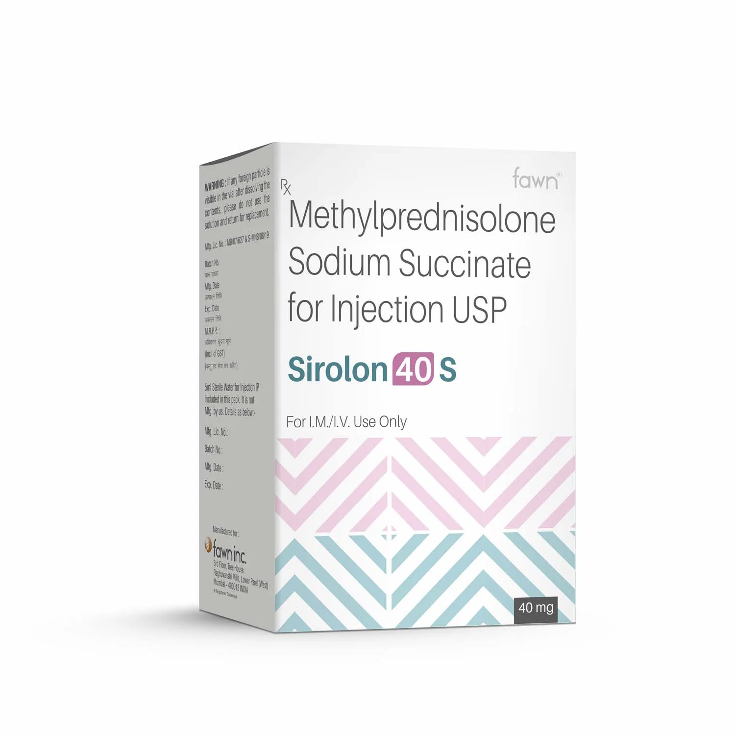 Methylprednisolone Sodium Succinate for Injection USP - SIROLON 40 S