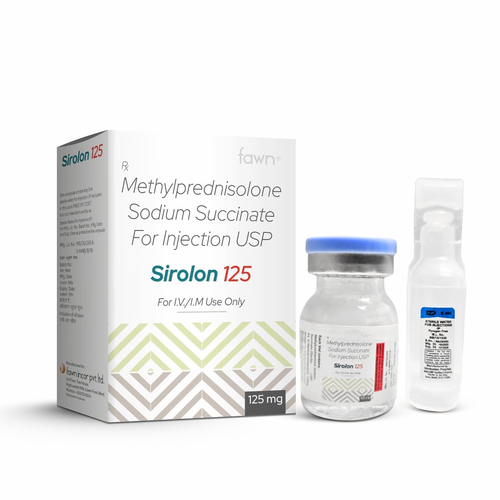 Methylprednisolone Sodium Succinate Injection USP - SIROLON 125