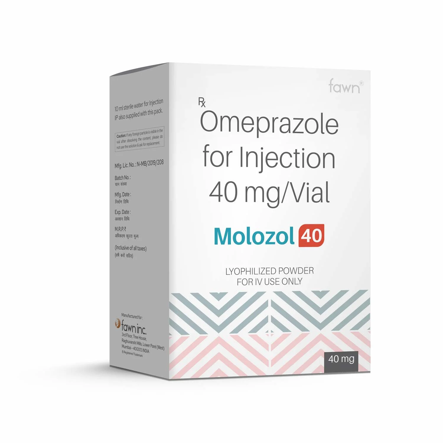 Omeprazole for Injection 40 Mg - MOLOZOL 40