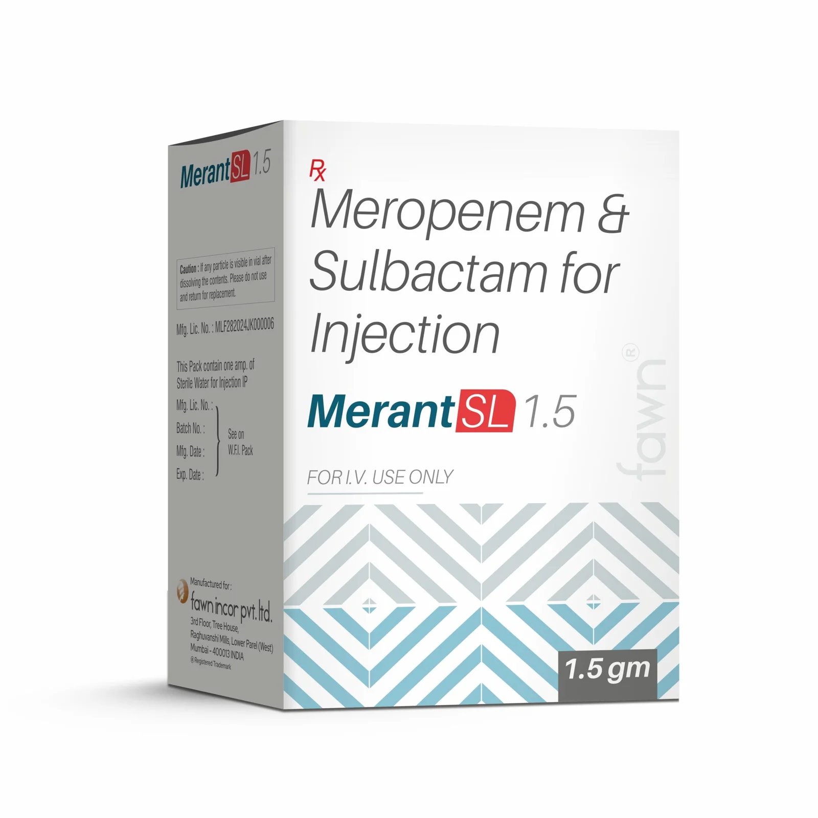 Meropenem & Sulbactam for Injection - MERANT SL 1500