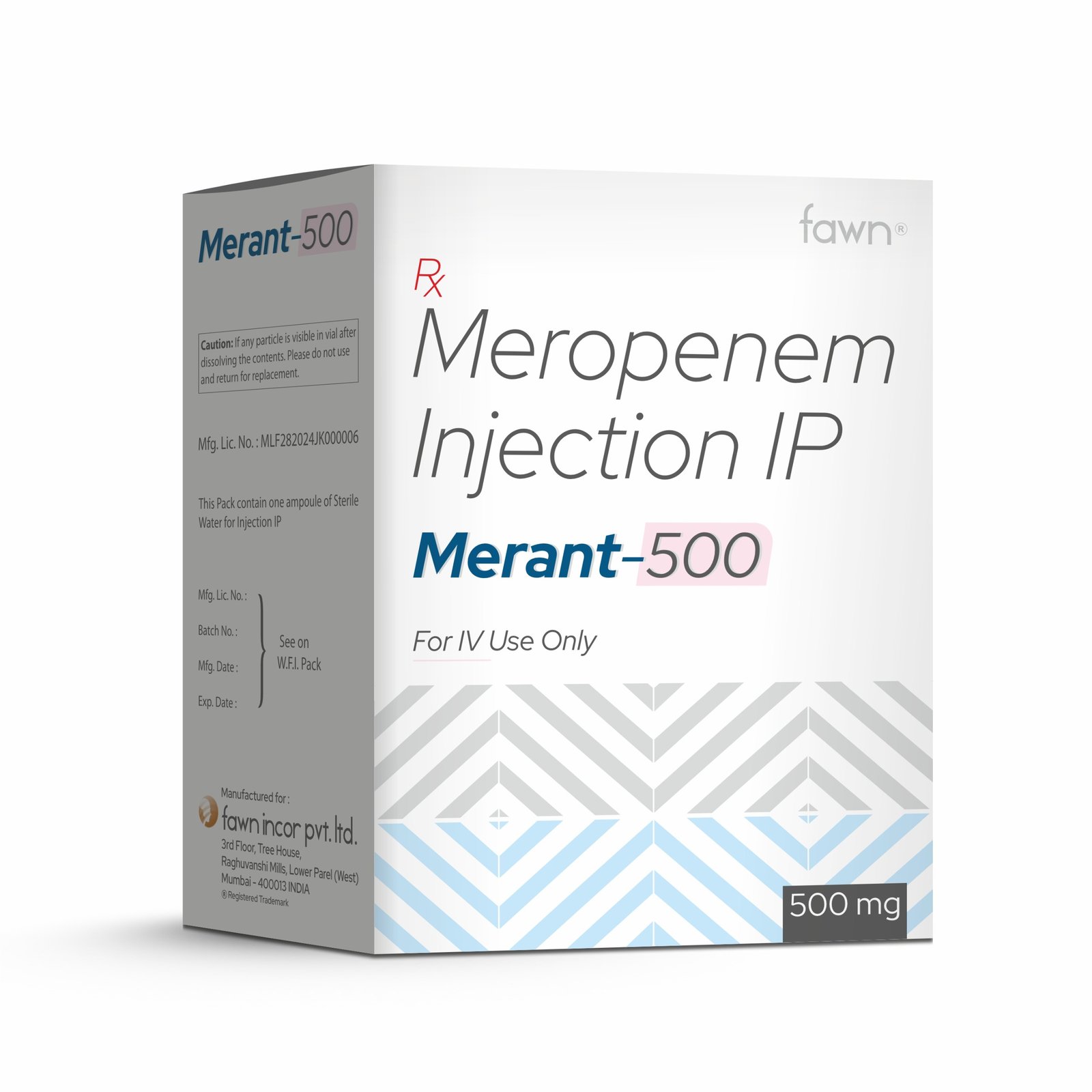 Meropenem Injection IP 500 Mg - MERANT 500