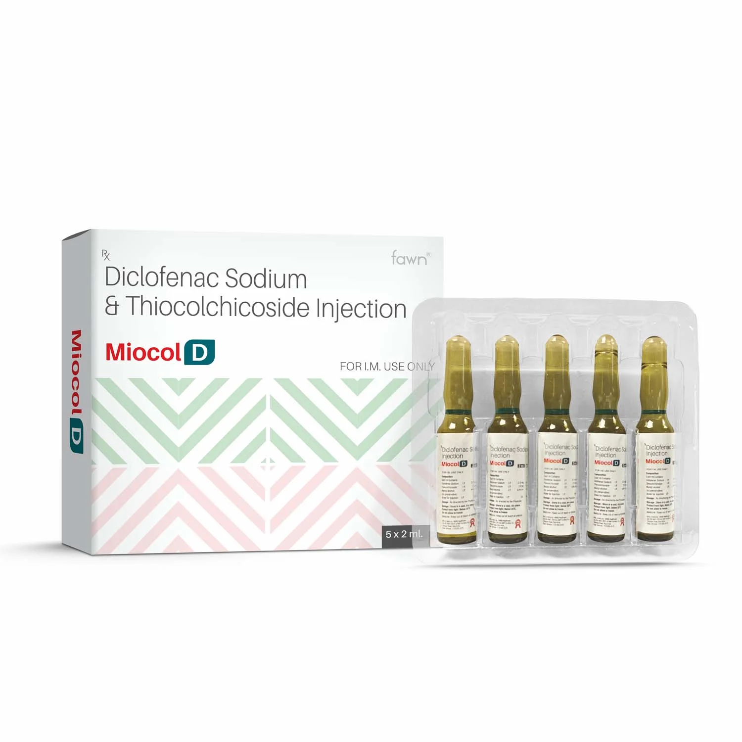 Diclofenac Sodium & Thiocolchicoside Injection - MIOCOL D