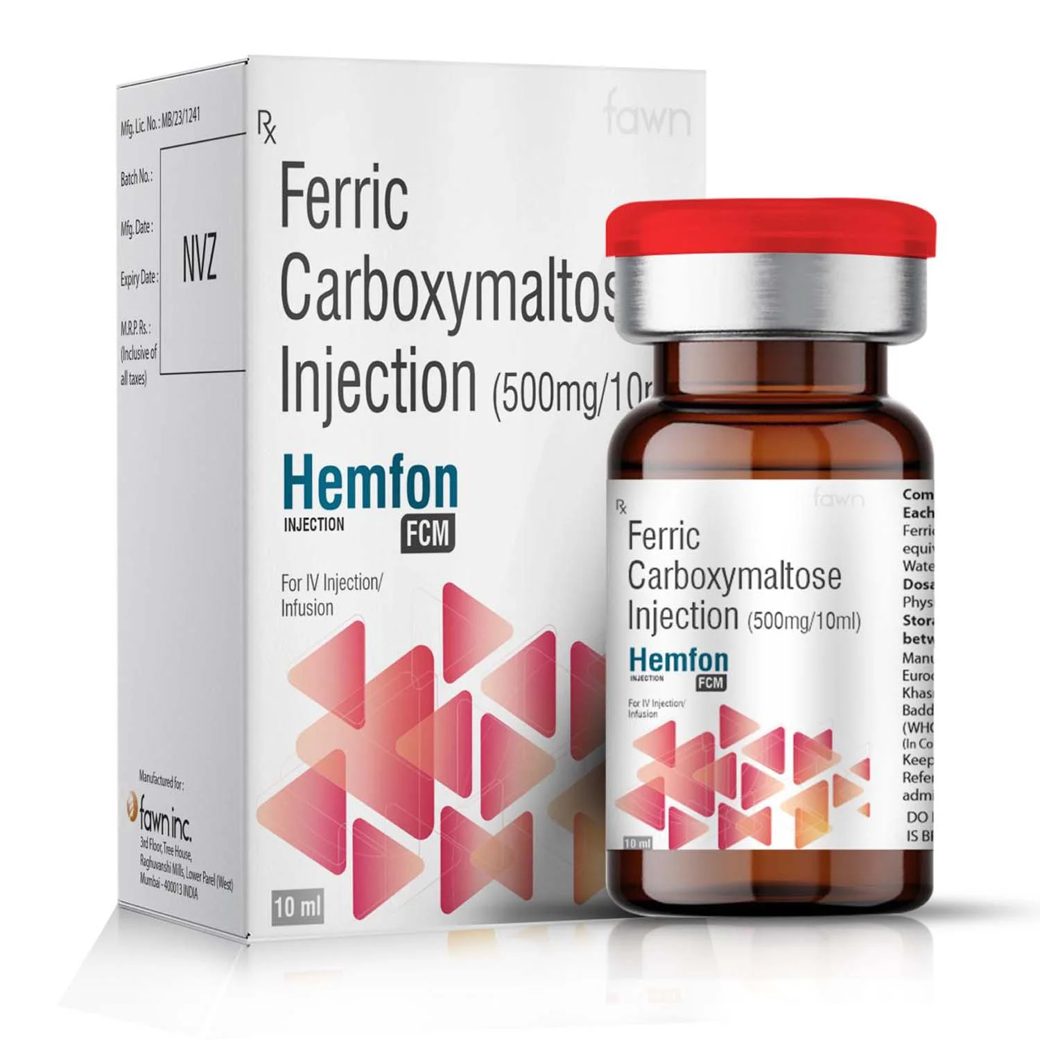 Ferric Carboxymaltose Injection - HEMFON FCM image 2