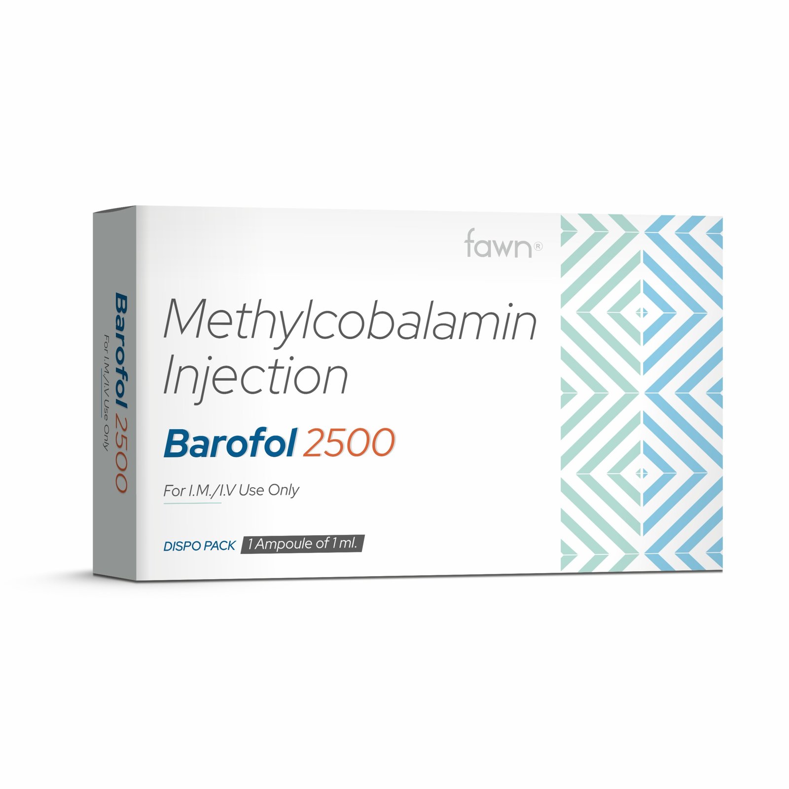 Methylcobalamin 2500 mcg Injection - BAROFOL 2500 Injection