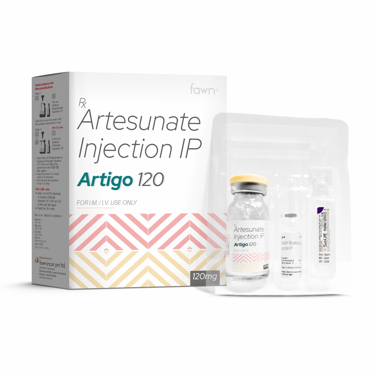 Artesunate 120 mg Injection - ARTIGO  120 Injection