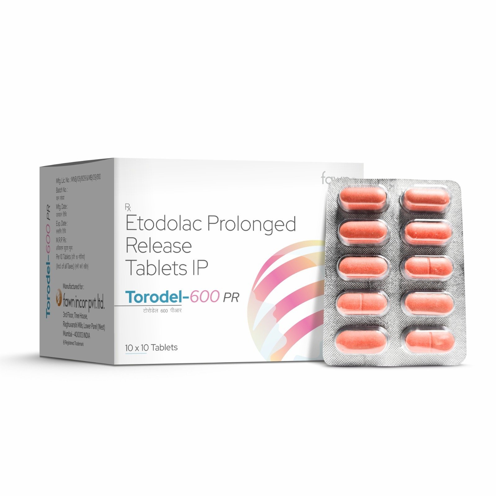Etodolac Prolonged Release Tablets IP 600 Mg - TORODEL 600 PR