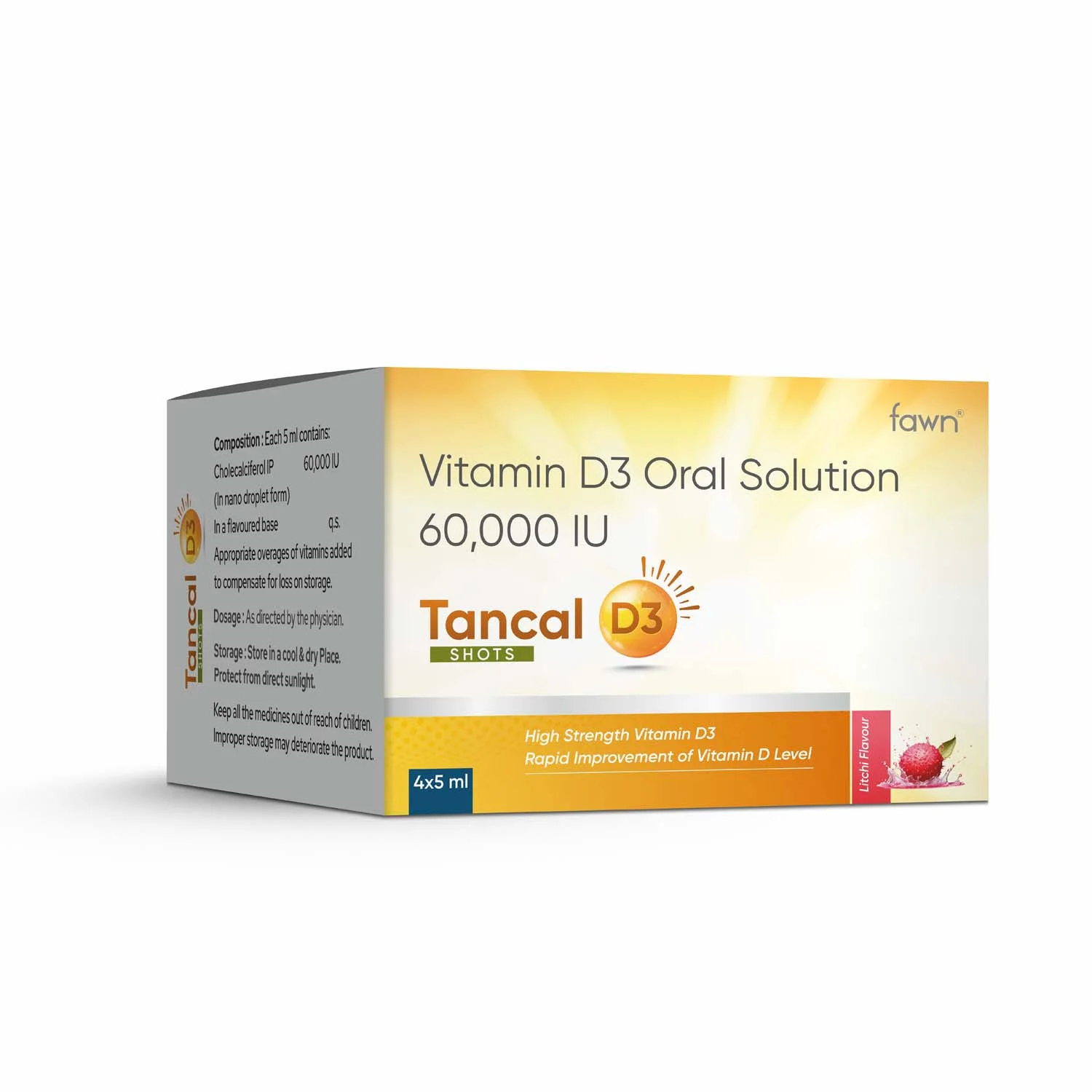 Vitamin D3 Oral Solution 60,000 I.U - TANCAL D3 SHOTS