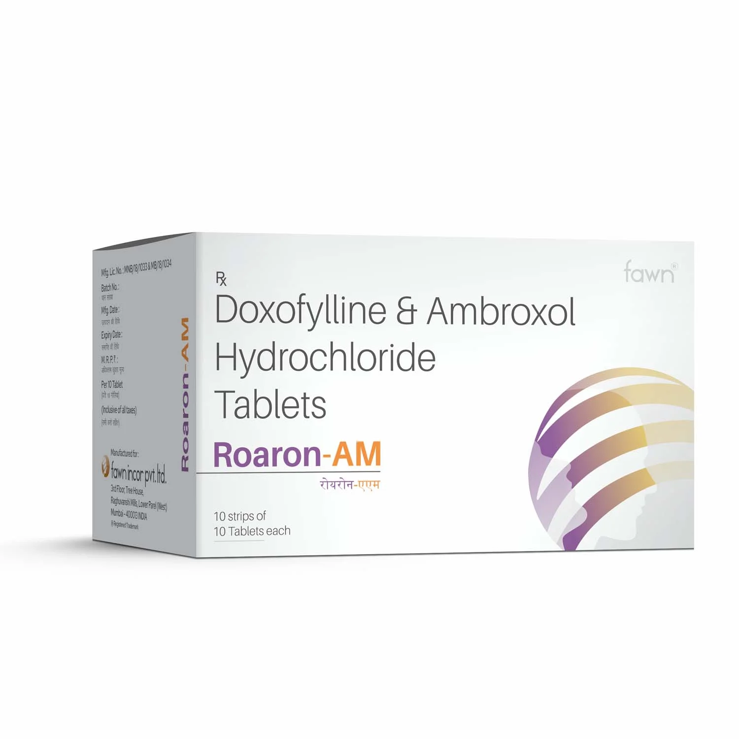Doxofylline & Ambroxol Hydrochloride Tablets - ROARON AM
