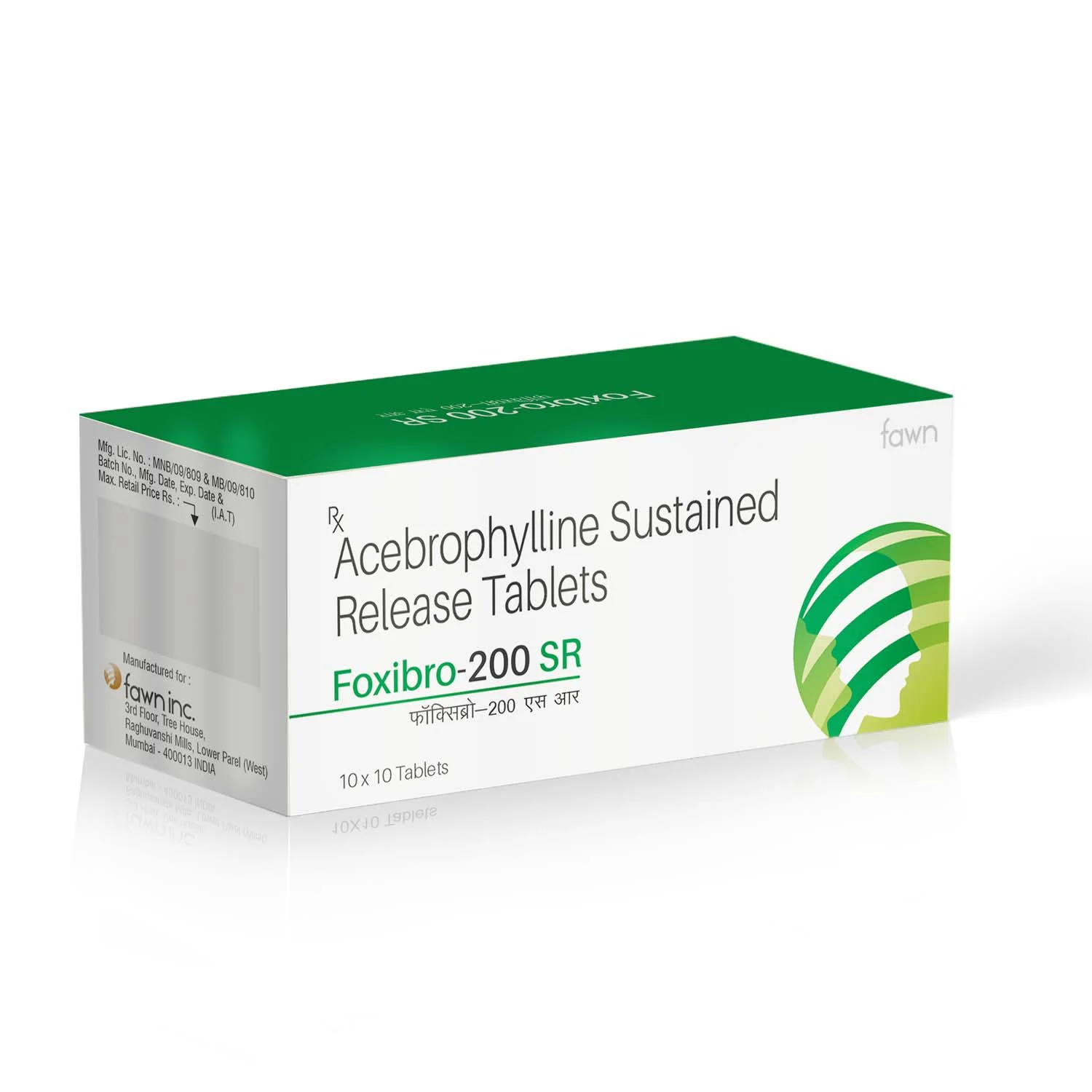 Acebrophylline Sustained Release Tablets - FOXIBRO 200 SR