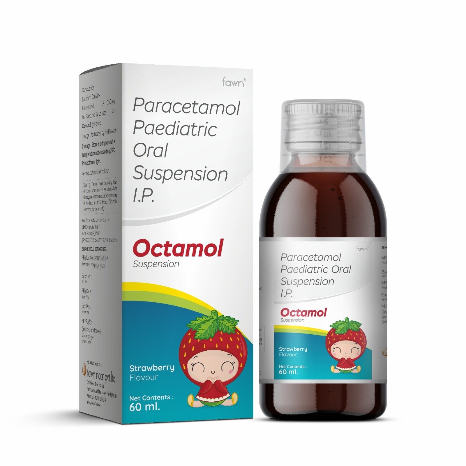 Paracetamol Pediatric Oral Suspension IP 250 Mg - OCTAMOL Suspension