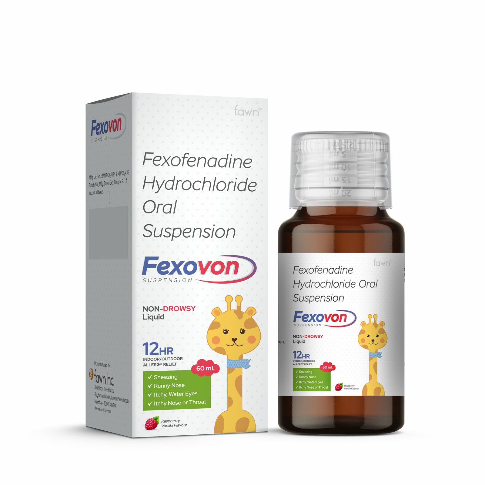 Fexofenadine Hydrochloride Oral Suspension - FEXOVON Suspension