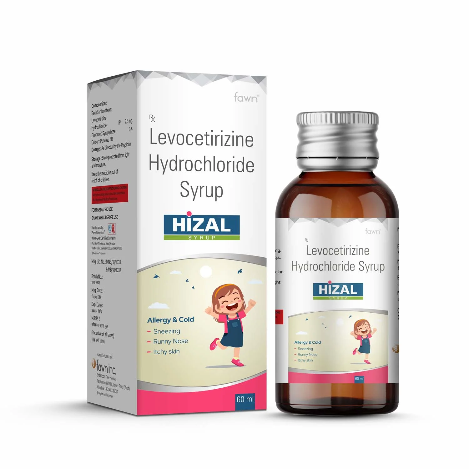 Levocetirizine Hydrochloride Syrup - HIZAL Syrup