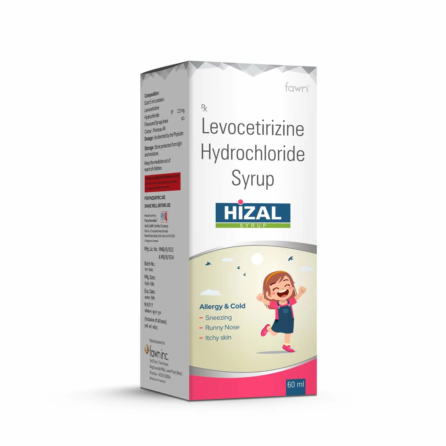 Levocetirizine Hydrochloride Syrup - HIZAL Syrup