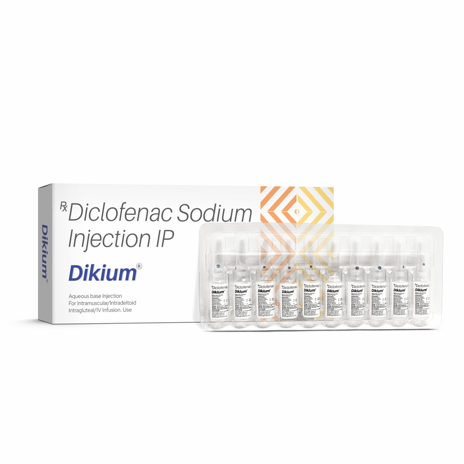 Diclofenac Sodium Injection IP - DIKIUM Injection