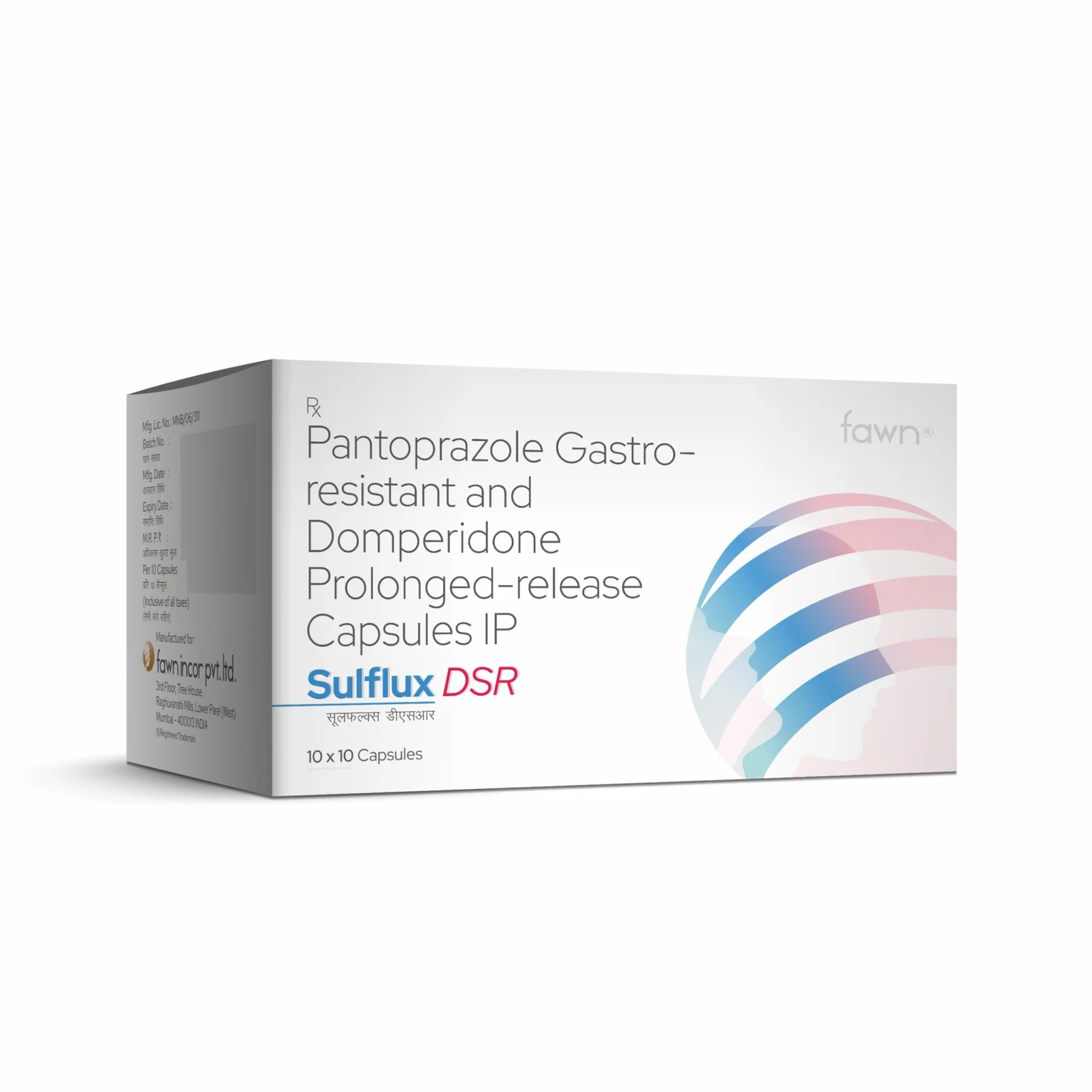 Pantoprazole Gastro-Resistant & Domperidone Prolonged Release Capsules IP - SULFLUX DSR