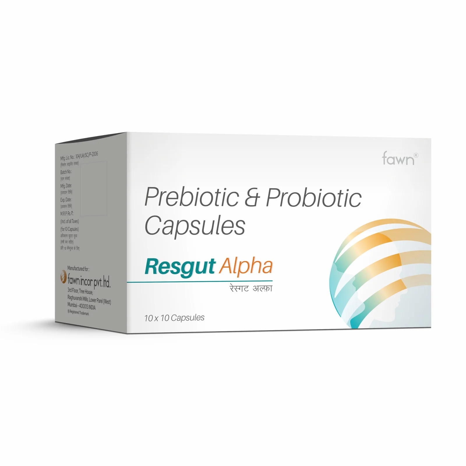 Prebiotic & Probiotic Capsules - RESGUT ALPHA