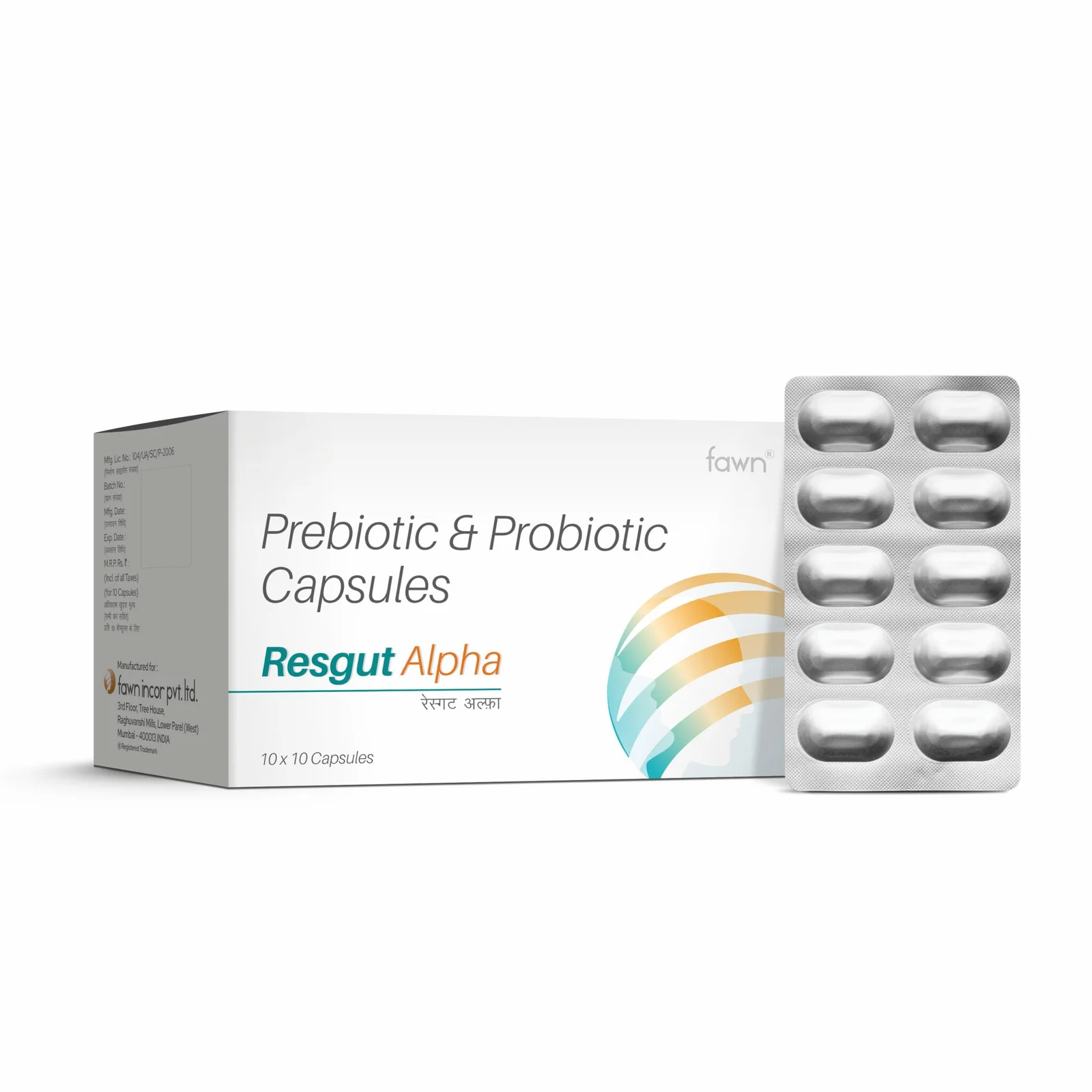 Prebiotic & Probiotic Capsules - RESGUT ALPHA image 2