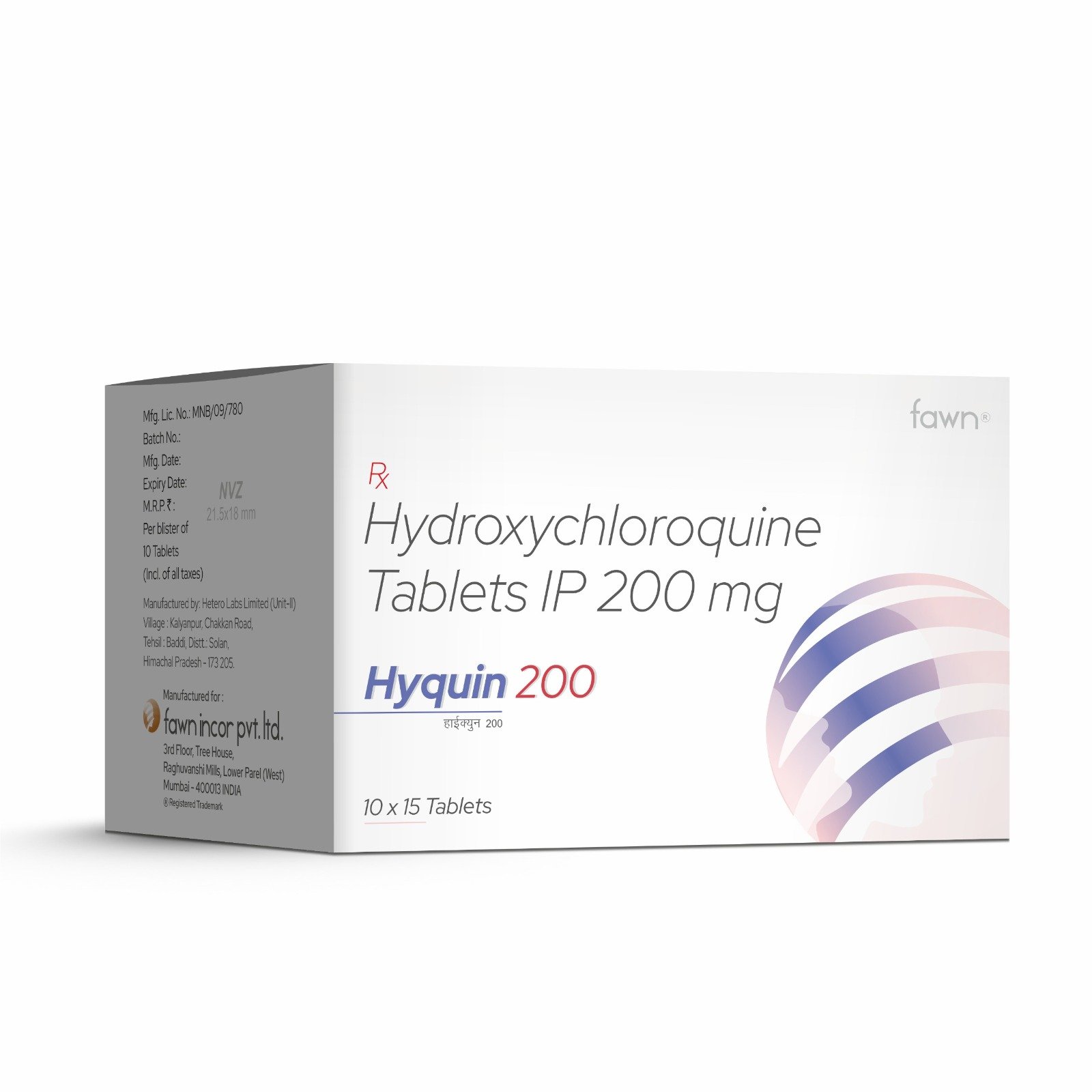 Hydroxychloroquine Tablets IP 200 Mg - HYQUIN 200