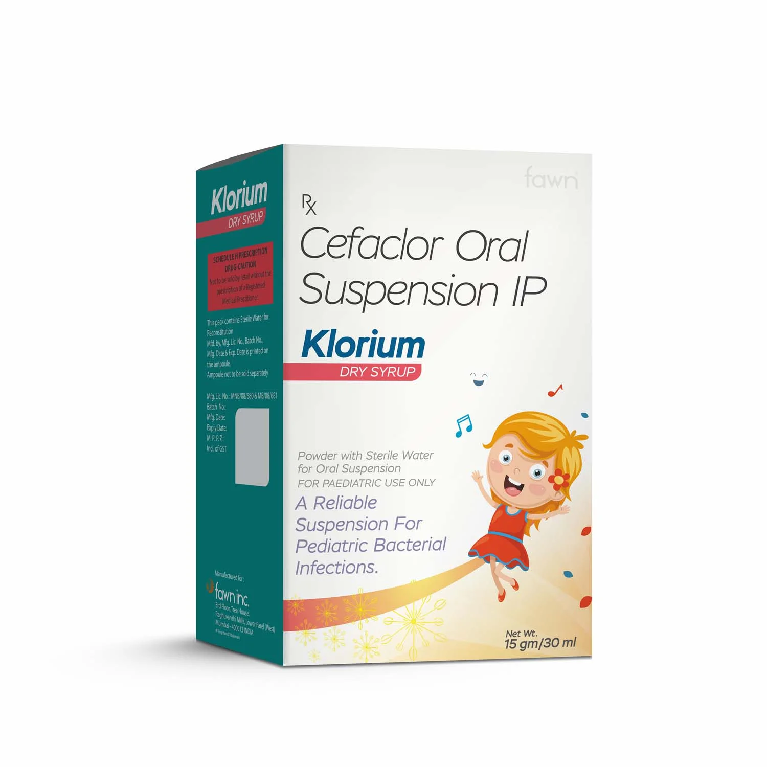 Cefaclor Oral Suspension IP - KLORIUM