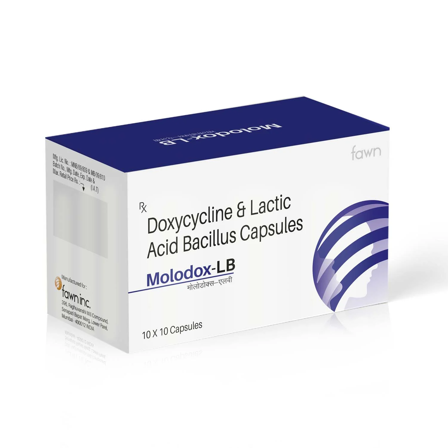 Doxycycline & Lactic Acid Bacillus Capsules - MOLODOX LB