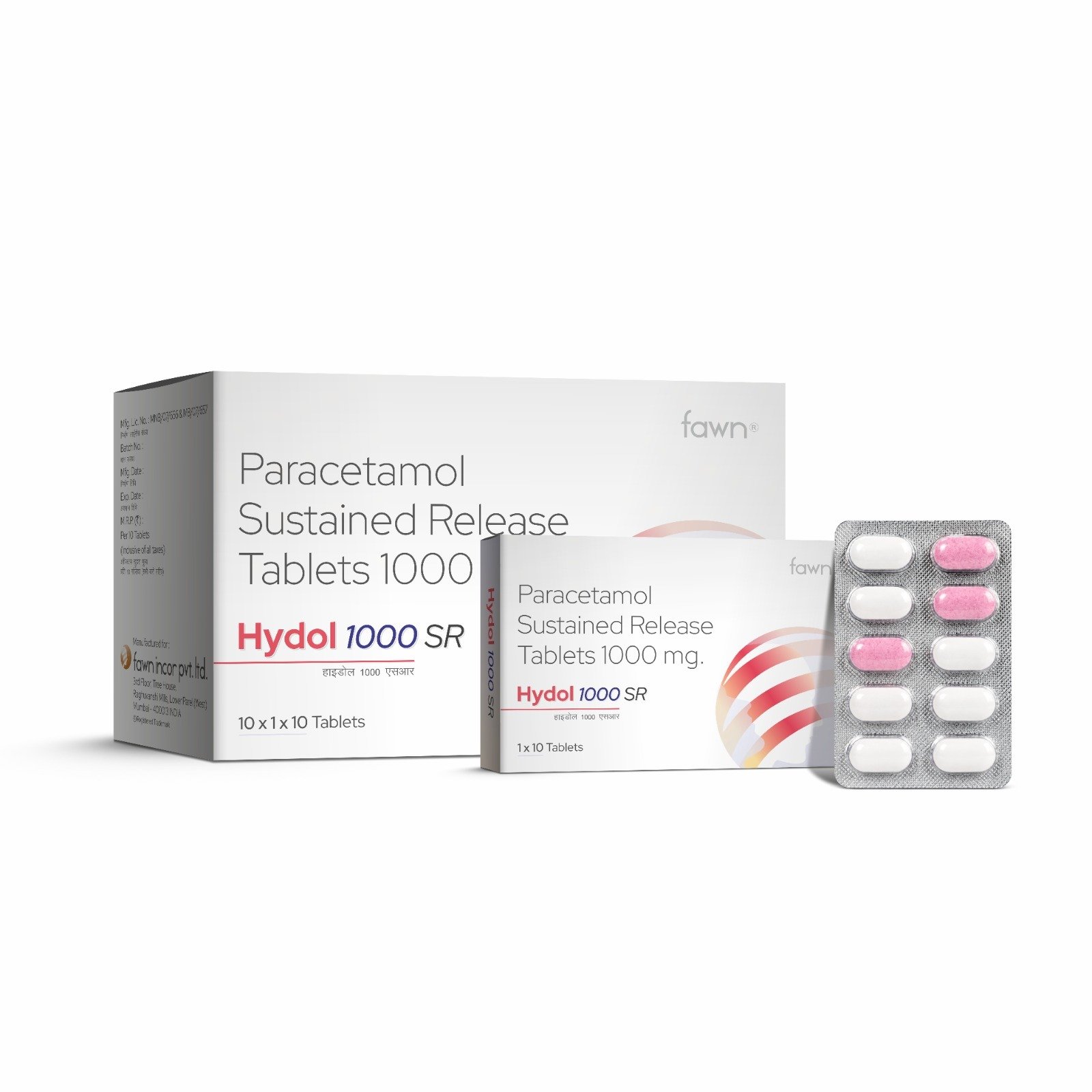 Paracetamol Sustained Release Tablets 1000 Mg - HYDOL 1000 SR Tablets